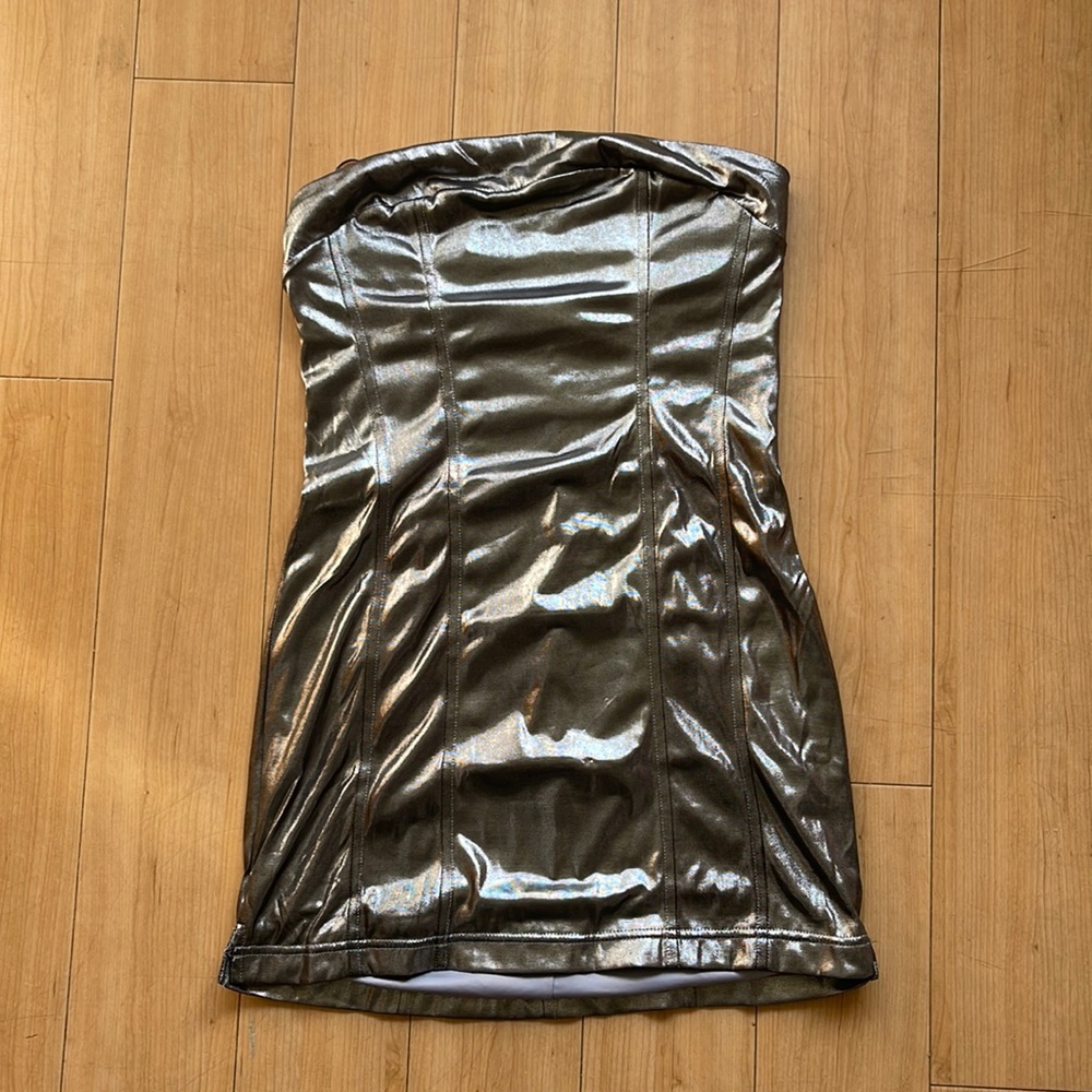 Urban Outfitters Silver Mini Dress